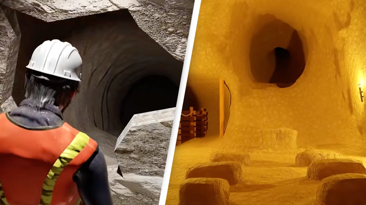 'Crazy' simulation shows how man found ancient underground city after knocking down basement wall