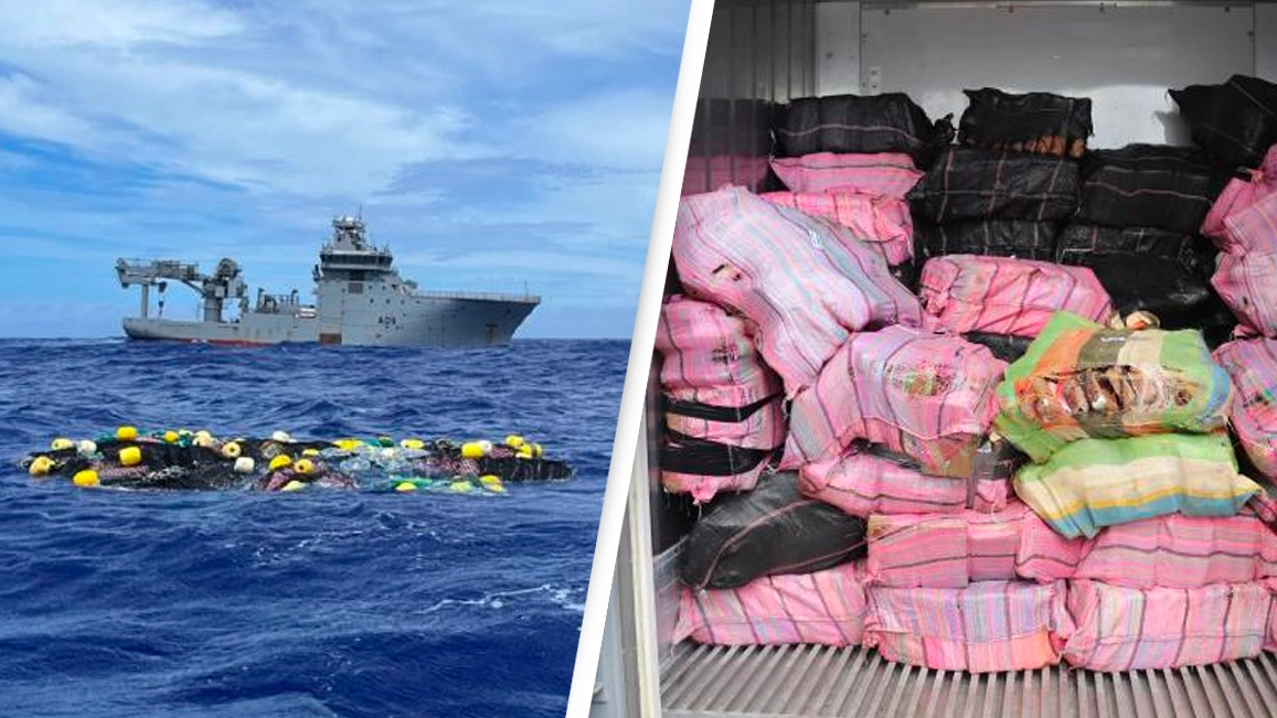 $500 million worth of cocaine bound for Australia gets seized in the middle of the ocean