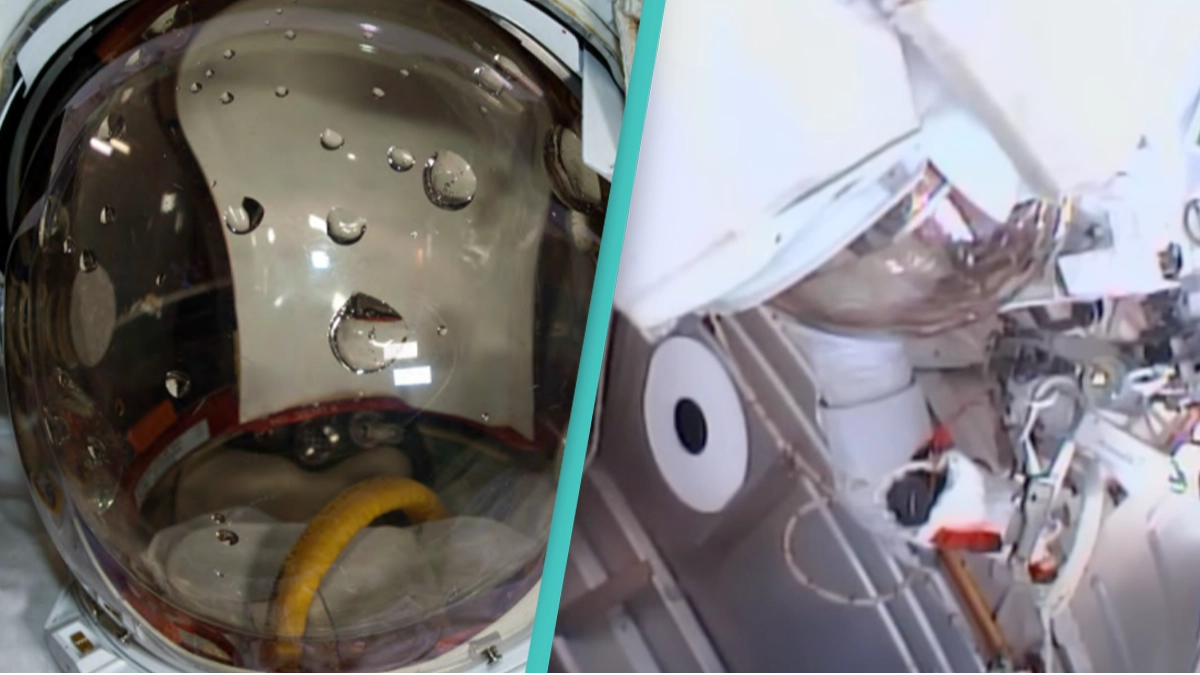 Unbelievable footage captures the moment astronaut almost drowned in space