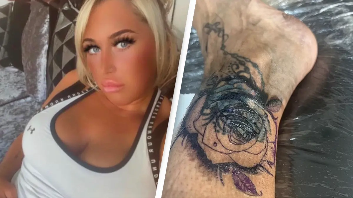 Mom issues tattoo warning after developing life-threatening infection that left her facing foot amputation
