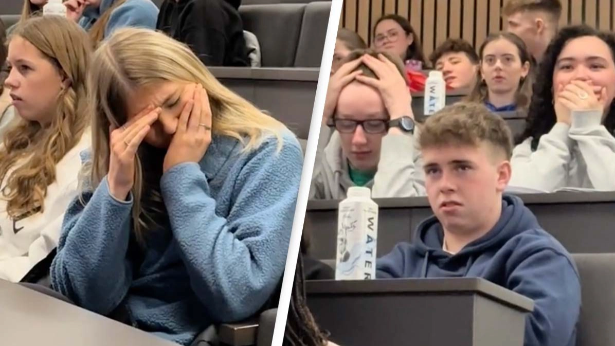 Students shown video of c-section to see if they could handle med school and get completely horrified