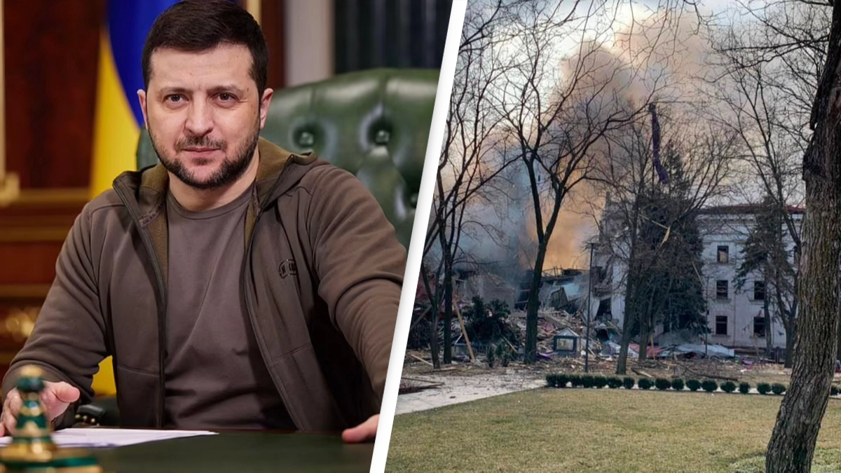 Zelenskyy 'Heartbroken' Over Mariupol Theatre Bombing