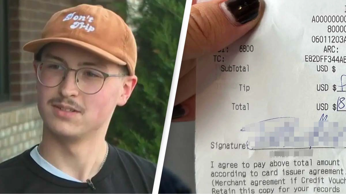 Gay server left sickening note and tip by hateful guest at restaurant