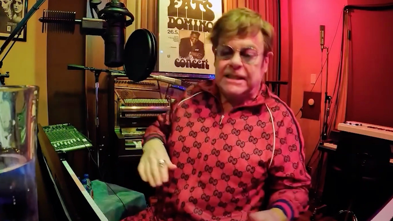 Shocking footage shows Elton John having meltdown during heated exchange while recording new album