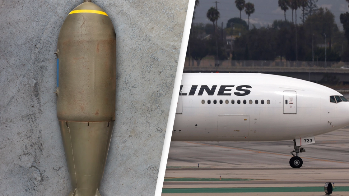 Bomb dropped in World War II by US explodes at Japanese airport causing serious runway damage and cancellation of 80 flights