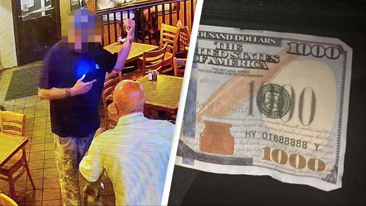 Restaurant reveals shocking twist after man pays for $40 meal with $1,000 bill