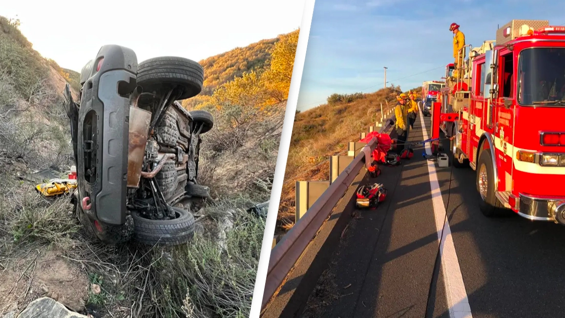 Woman crashes car into 200-ft drop and is found by Find My iPhone