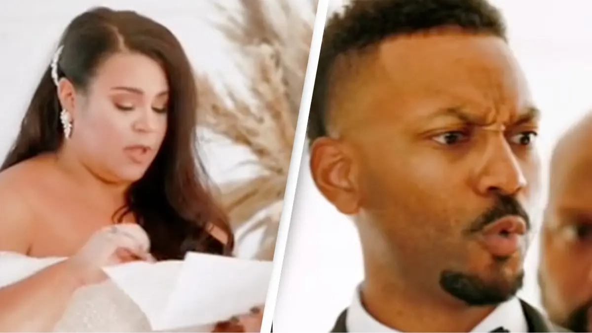 Bride roasts groom with brutal action at wedding ceremony and his reaction has people divided