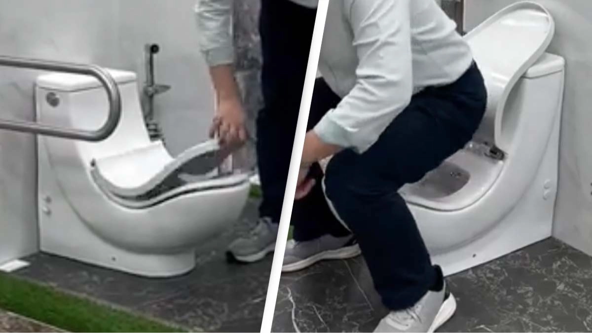 People are just discovering what 'proper poop position' is after seeing bizarre toilet design