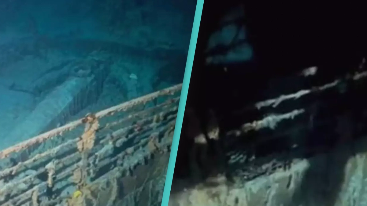 Terrifying moment Titanic explorers lose light as they search through wreck in chilling footage
