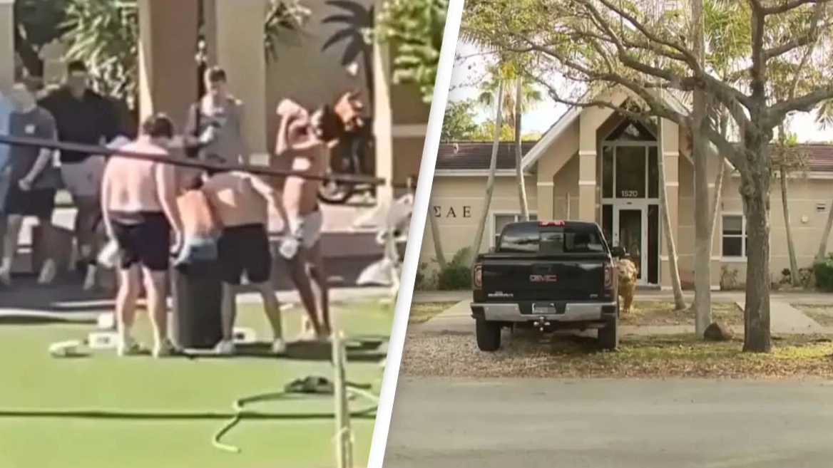 Fraternity caught allegedly hazing young student in 'nasty' video prompting school investigation