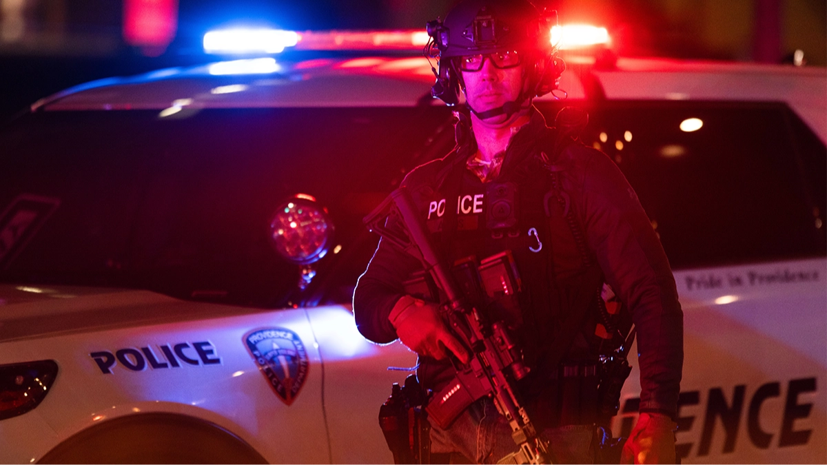Cops confirm manhunt as two people are killed after gunman opened fire at college during exam
