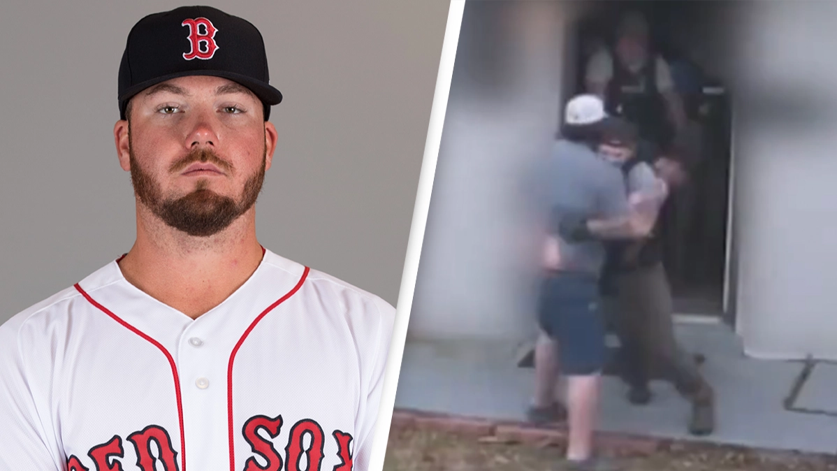 Shocking footage captures moment police arrest former Red Sox pitcher Austin Maddox for attempting to meet an underage girl