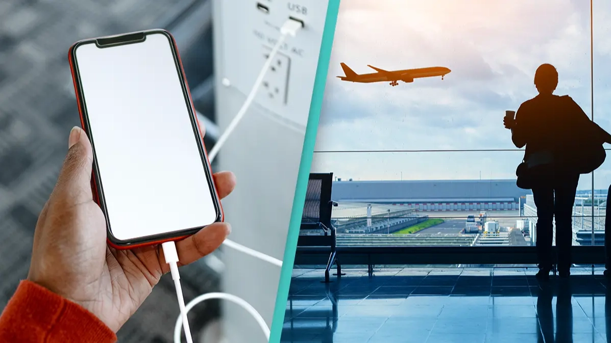 Security expert warns why you should never charge your phone at an airport 
