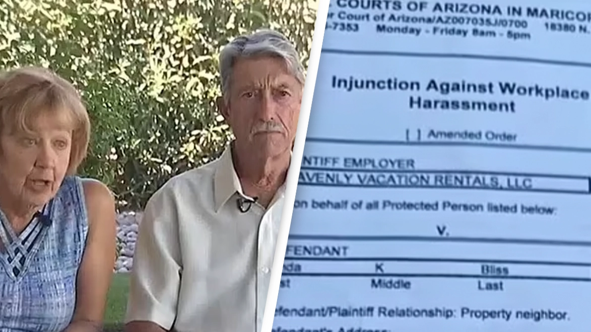 Elderly couple hit with restraining order after complaining about 'rowdy' Airbnb party house next door