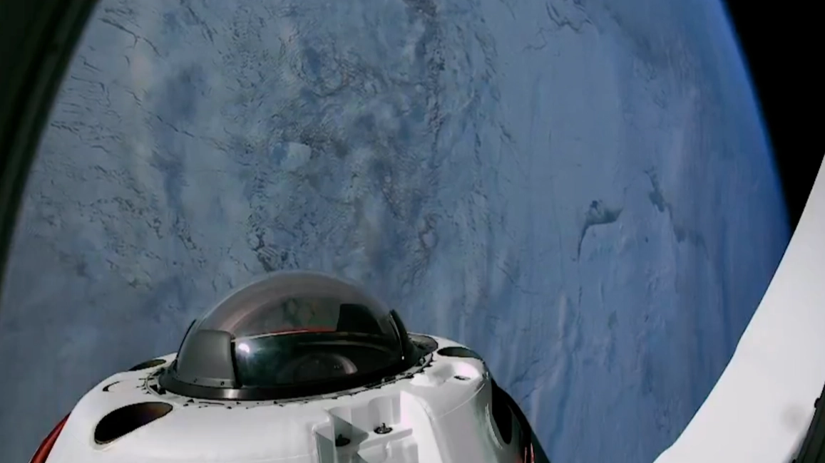 SpaceX shares 'insane' footage of Earth's polar regions as Elon Musk announces it's the first time humans have orbited them