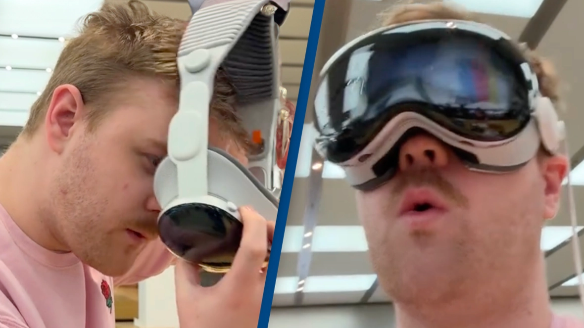 Legally blind man shocked as new Apple Vision Pro improves his vision to the best it's ever been