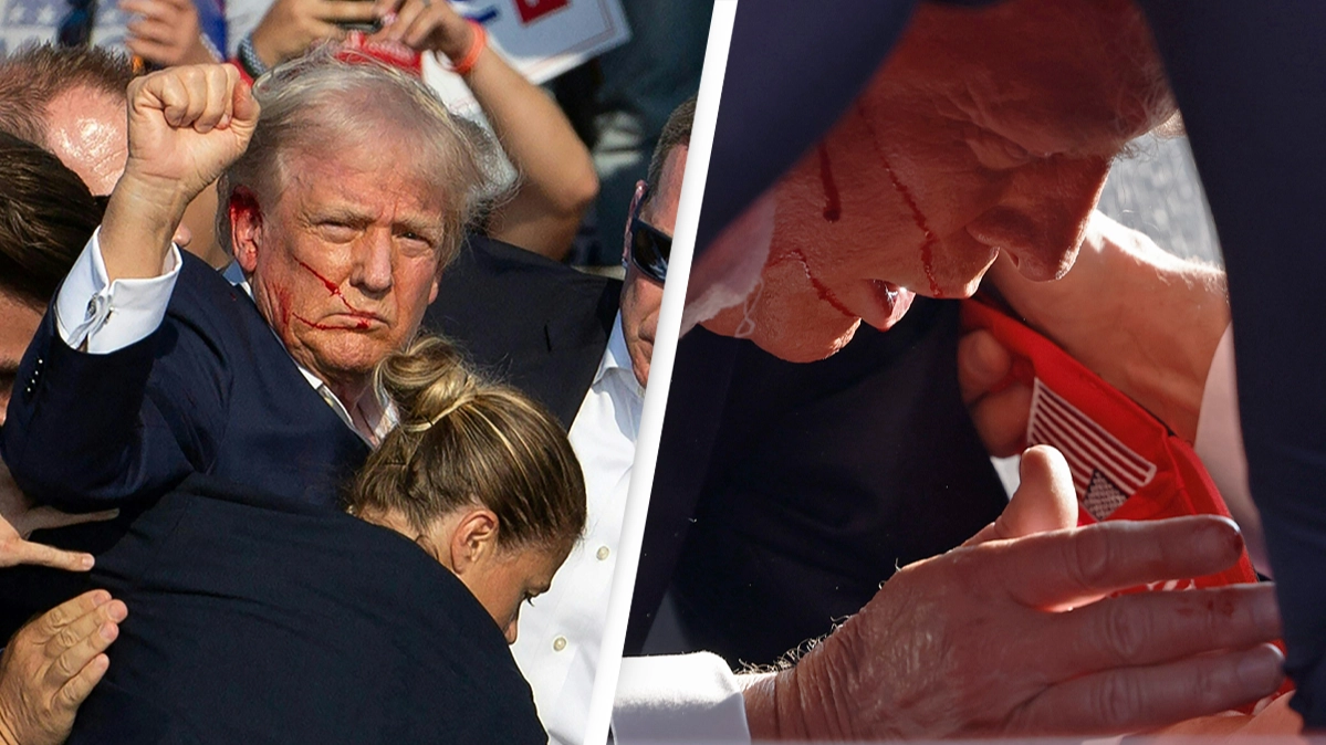 New images show where bullet could have hit if Trump didn't move in assassination attempt