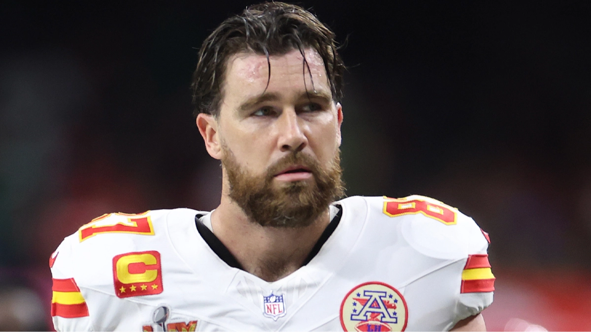 Travis Kelce spotted looking very emotional following brutal Eagles defeat