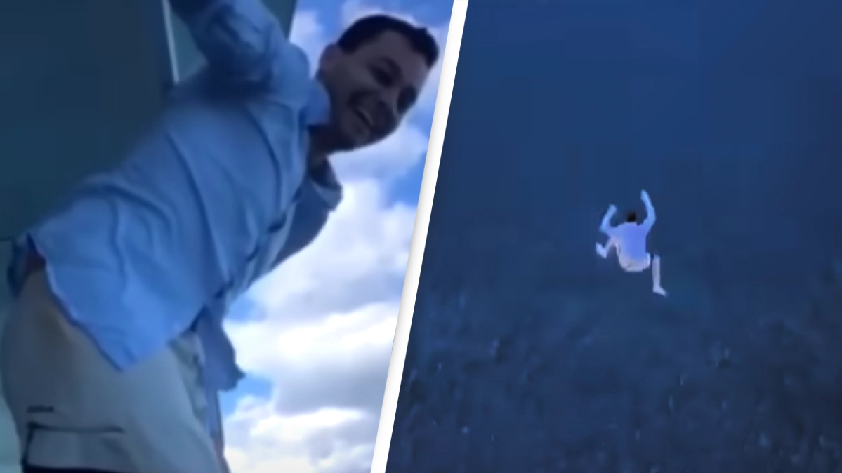 Man who jumped off 'world's largest cruise ship' couldn't walk for days after stunt