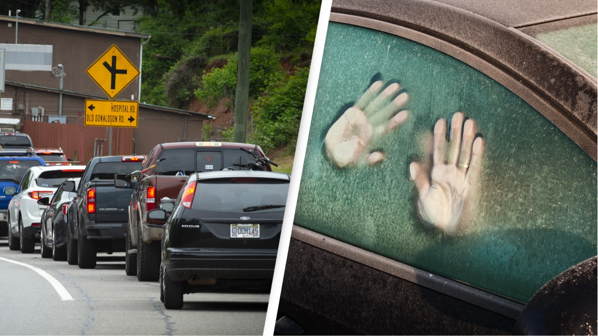 Woman in shock after discovering half-naked man in back of her car after driving 30 miles