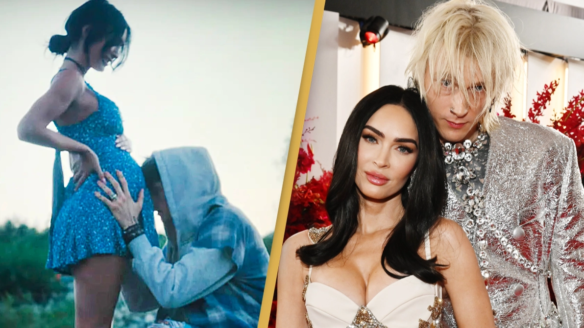 Megan Fox appears in new Machine Gun Kelly video with huge baby bump