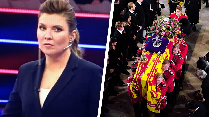 Russian state TV presenter says Moscow should have bombed the UK during the Queen's funeral