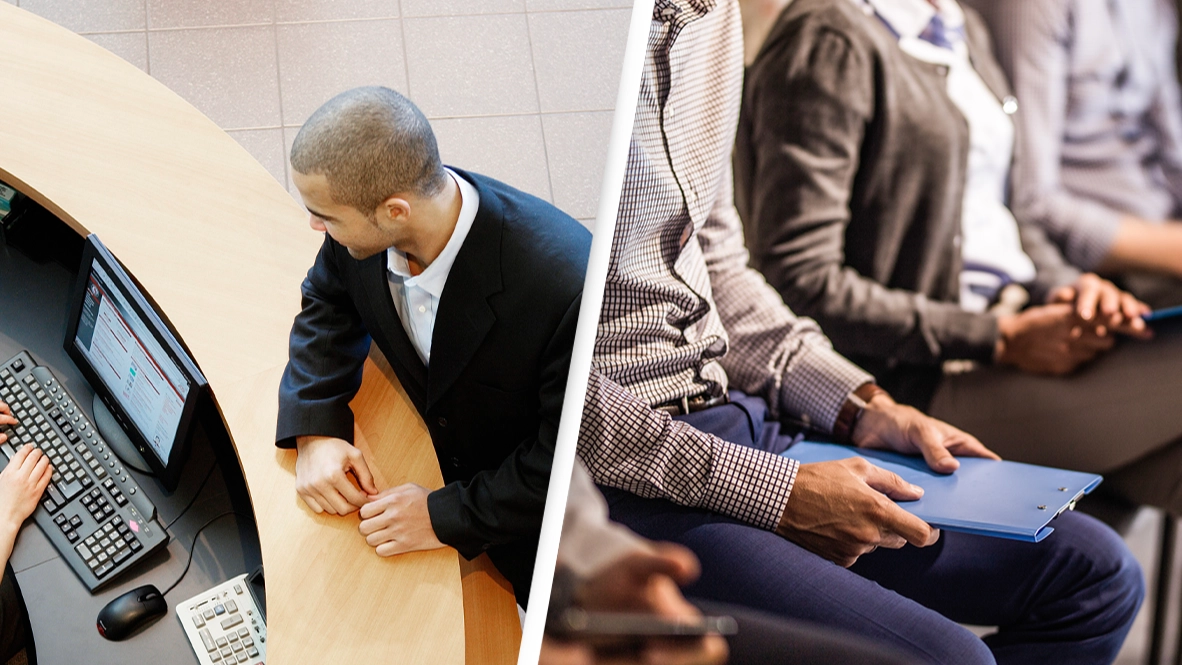 Man immediately rejected from job interview after failing simple test at reception