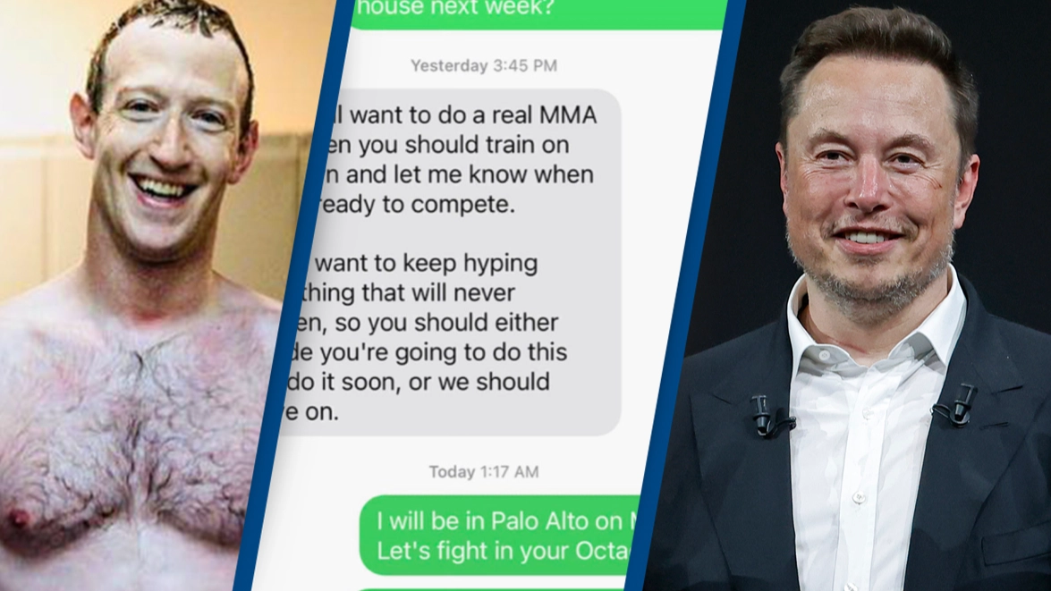 Blunt texts between Elon Musk and Mark Zuckerberg talking about having a fight have leaked
