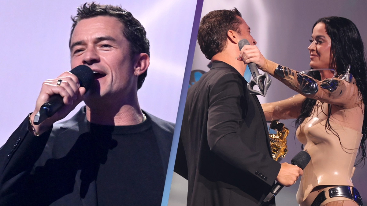 Fans left stunned as Orlando Bloom reveals Katy Perry's real name during VMAs speech