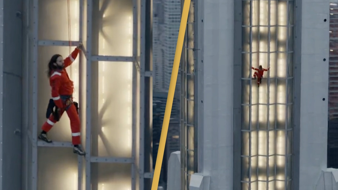 Jared Leto confuses fans as he becomes the first person to climb the Empire State Building