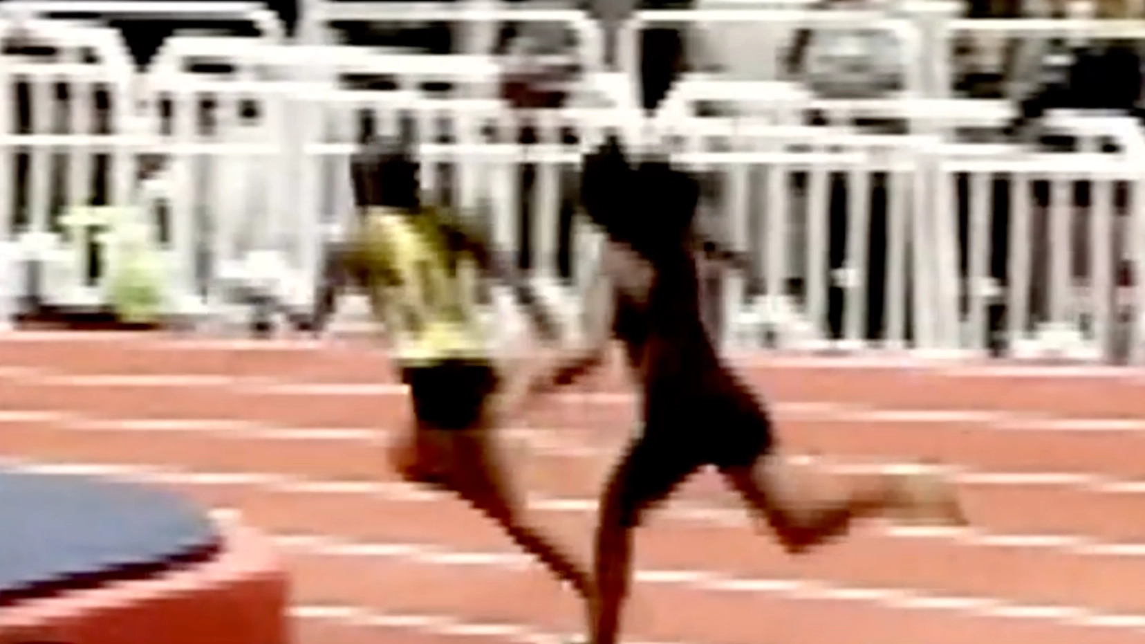 Runner who 'attacked' opponent with baton during major race claims new footage shows what really happened