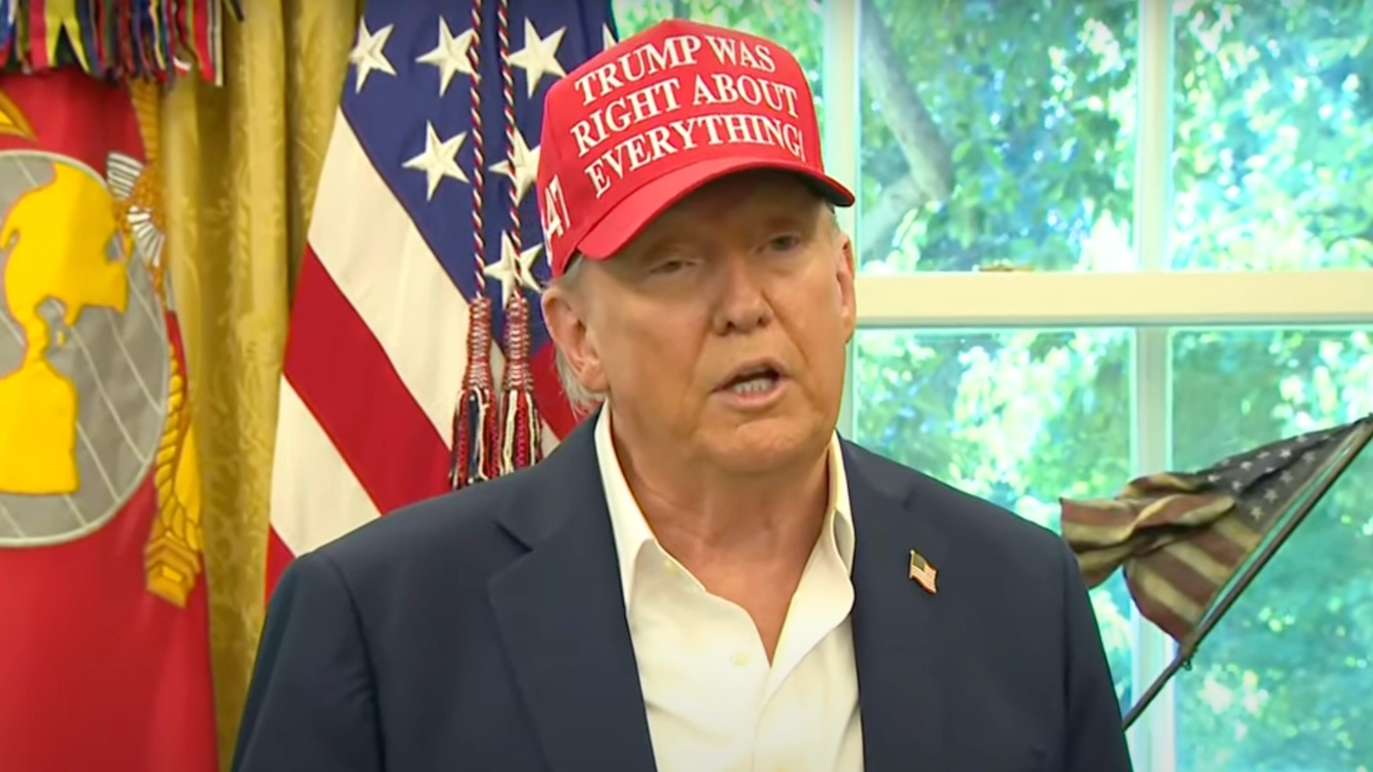 Donald Trump says there could be people in Epstein files who 'don't deserve to be there' in shocking statement