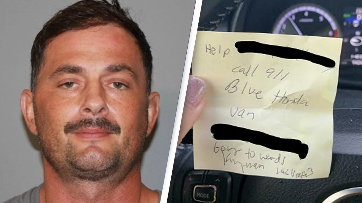 Woman allegedly kidnapped by man posing as Uber driver saved by gas station note