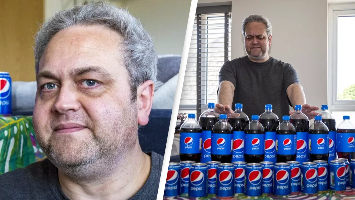 Man who drank 30 cans of Pepsi every day for 20 years reveals shocking effects it had on his body