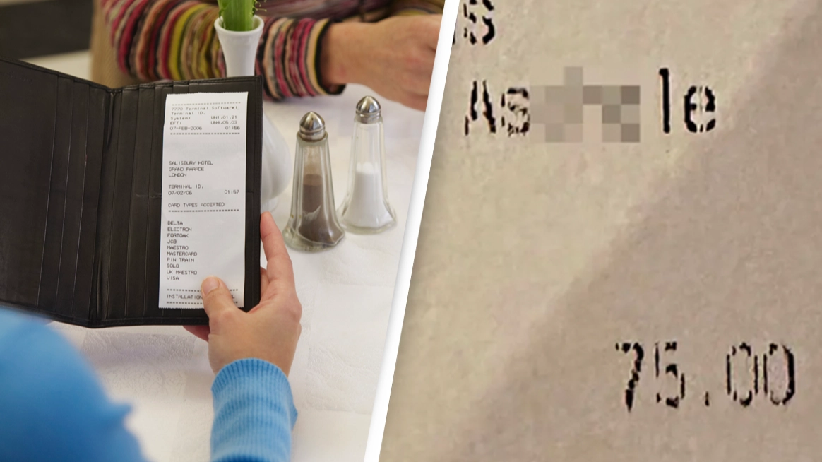 Couple stunned after spotting $15 ‘a**-hole’ charge on restaurant receipt