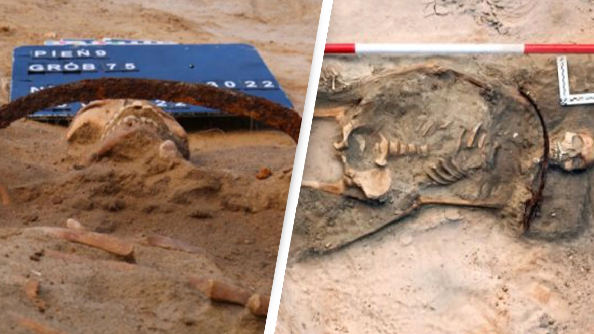 'Vampire' woman and child were padlocked in their graves to stop them rising from dead