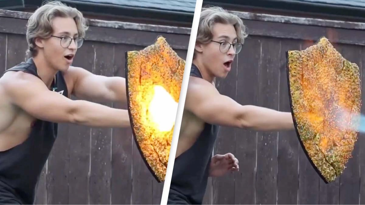 Man makes 'fireproof' shield out of pineapple skin and people are shocked it actually works