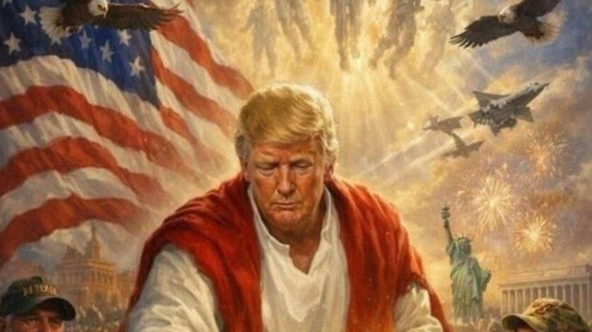 'Hidden figure' in Trump's AI Jesus picture has fueled end of time fears