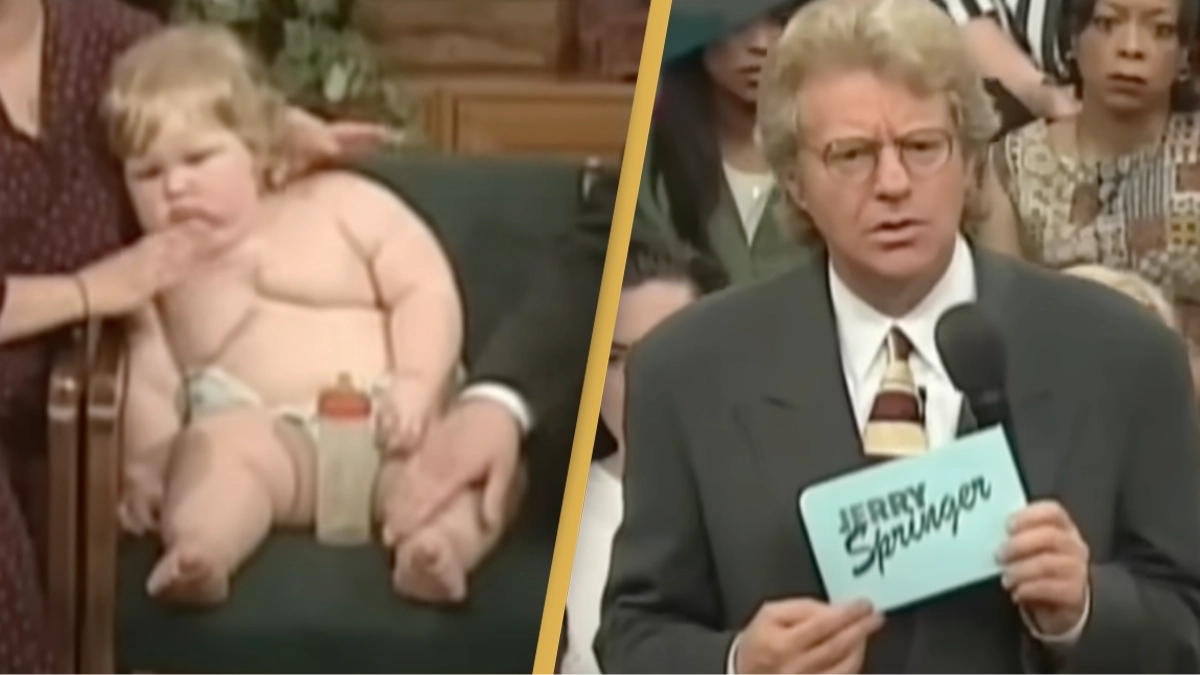 Man who went viral as '70lb baby' on controversial Jerry Springer show reveals what he looks like now