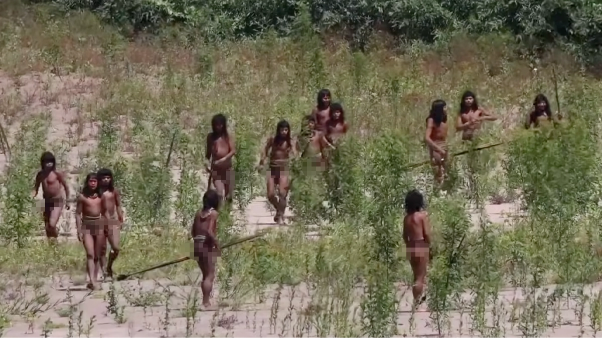 Never-before-seen footage of uncontacted Amazonian tribe sparks wild theories as people notice bizarre details