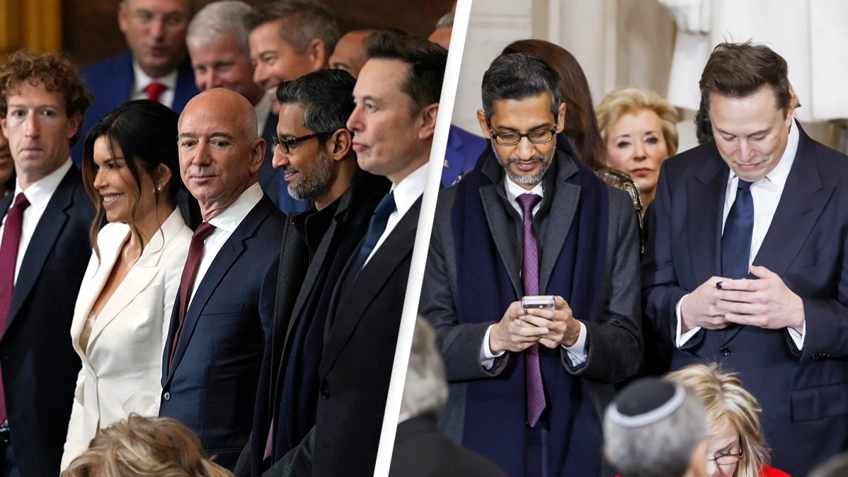 Combined wealth of all billionaires standing together at Trump's inauguration is leaving people stunned