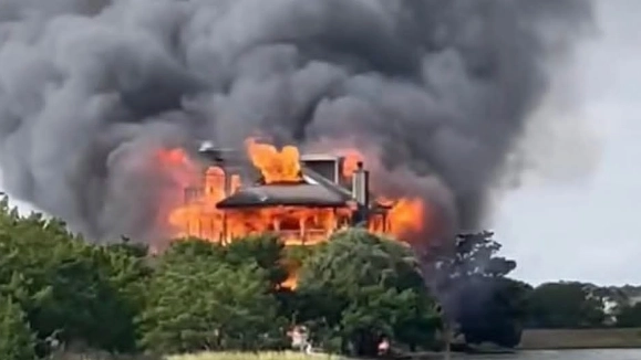 Judge's $1.5m home burns to the ground weeks after court ruling against Donald Trump