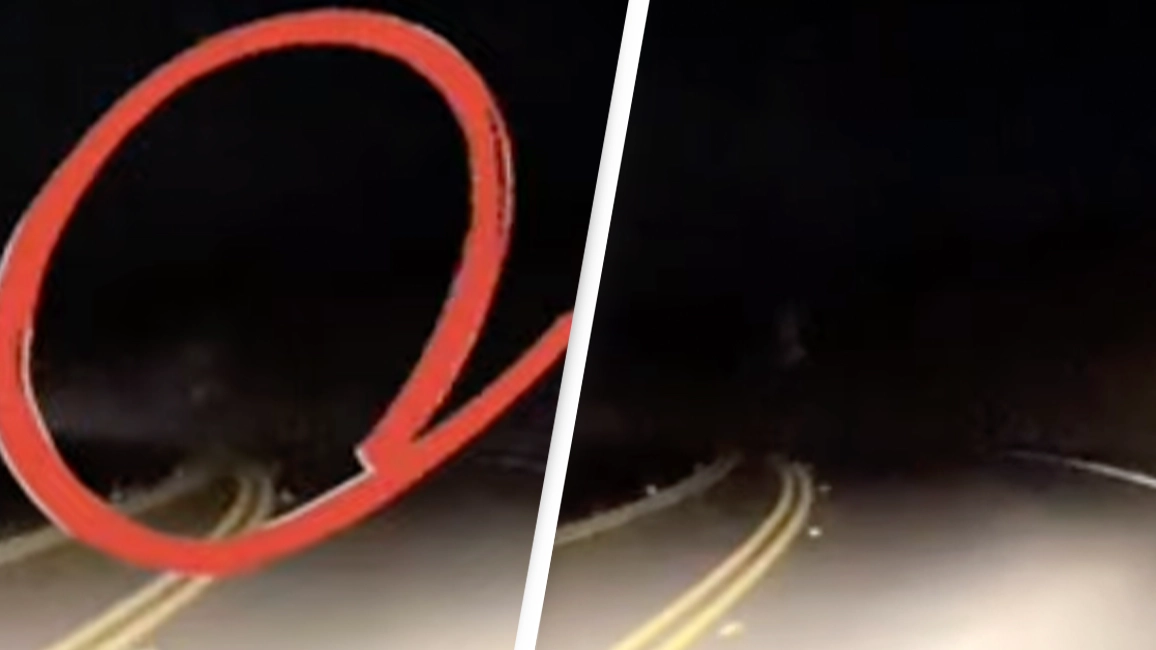 Terrifying moment 'ghost' appears on road that's had lots of fatal accidents on it
