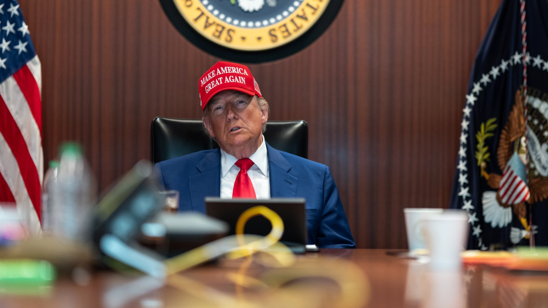 White House releases photos from inside Situation Room showing moments before US strikes on Iran
