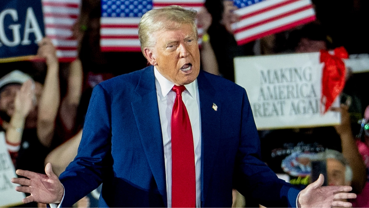 Awkward moment Donald Trump gets laughed at in own Town Hall after making bizarre claim about presidency