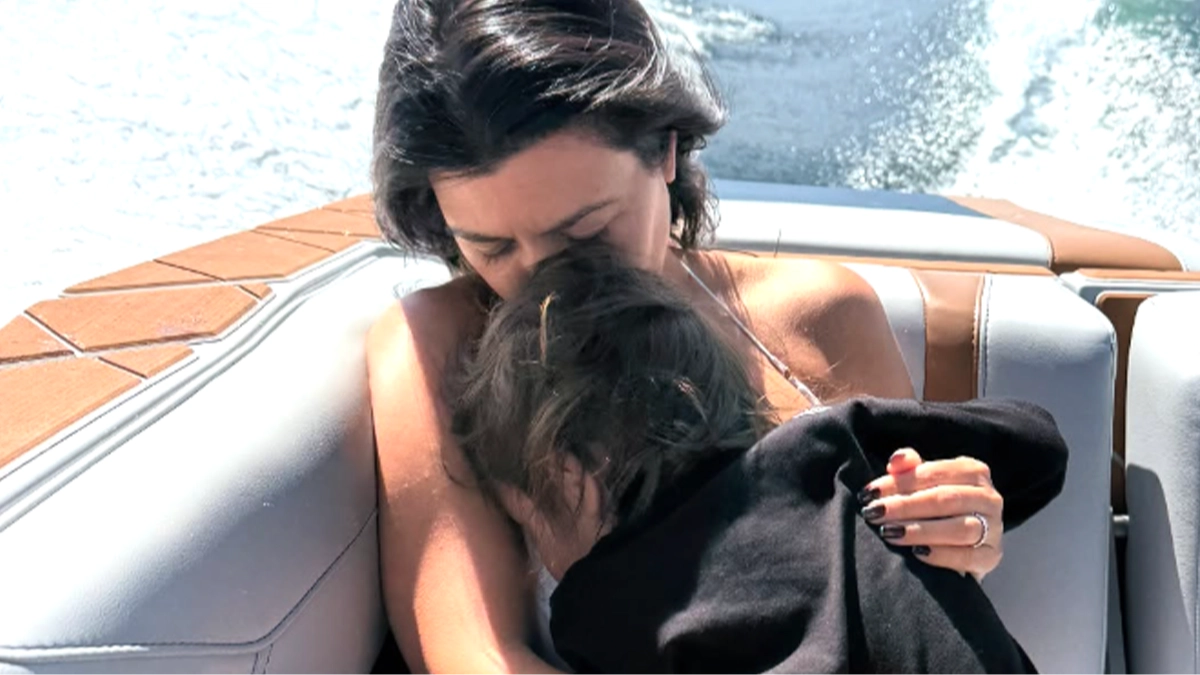 Kourtney Kardashian responds after she was slammed for extremely dangerous detail in photo with son
