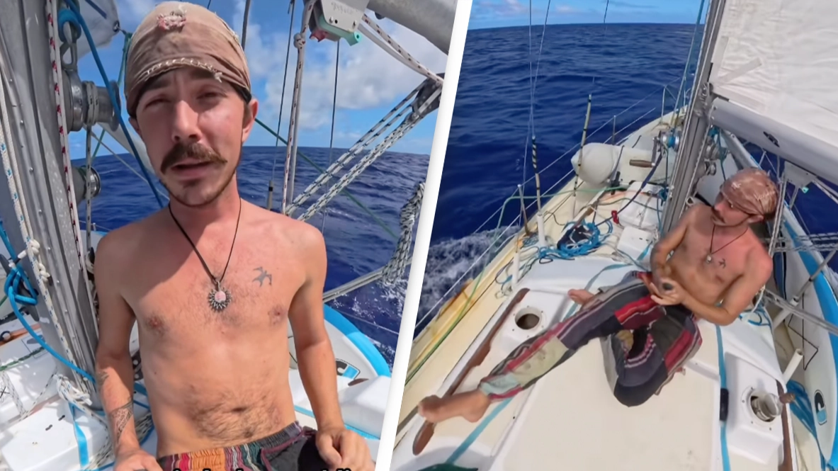 Man sailing across the world by himself explains why he quit his teaching job to do it