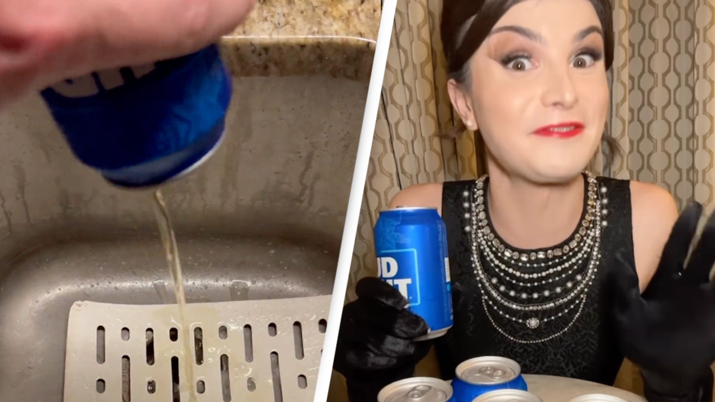 People are pouring Bud Light down the drain in protest after company launched new campaign