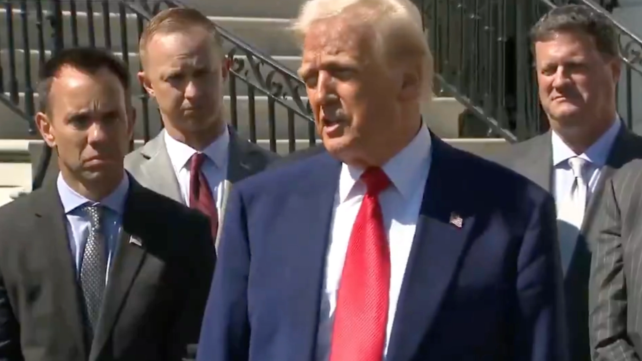 People think Trump hasn't realized what 'political asylum' actually means as footage shows him 'mistaking' it for something else